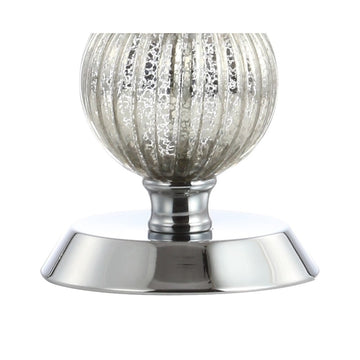 Rita 30.5" Silvered Orbs Glass/Metal LED Table Lamp - JONATHAN Y